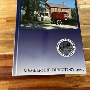 Ford Model T Club Membership Directory Book - Blue and Silver
